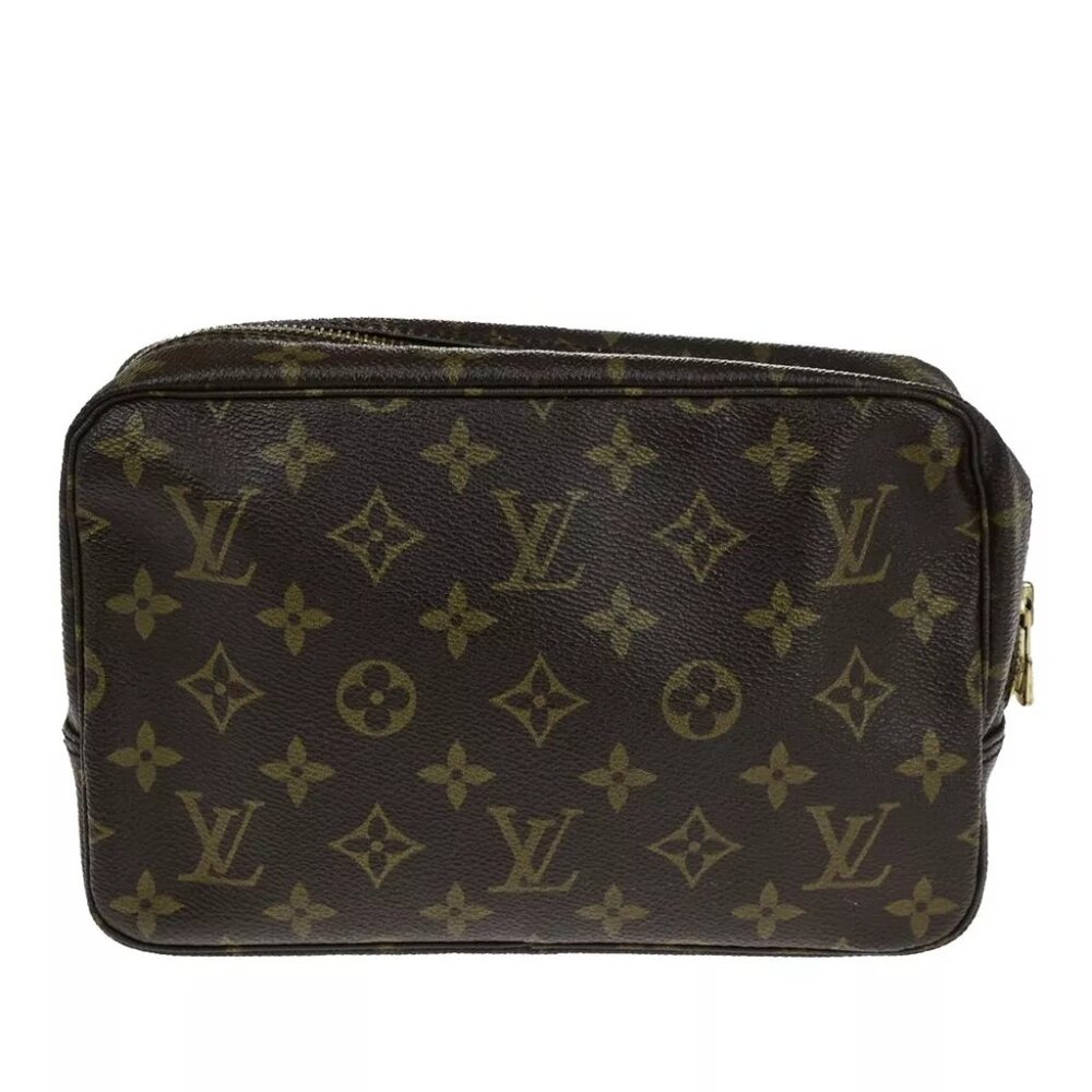 LOUIS VUITTON Trousse Toilette 23 Clutch Hand Bag Monogram Brown - Picture 14 of 14